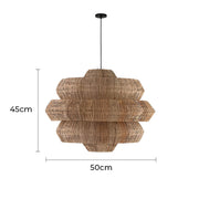Langford Beam Rattan Chandelier — gallery image 12
