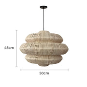 Langford Beam Rattan Chandelier — gallery image 16