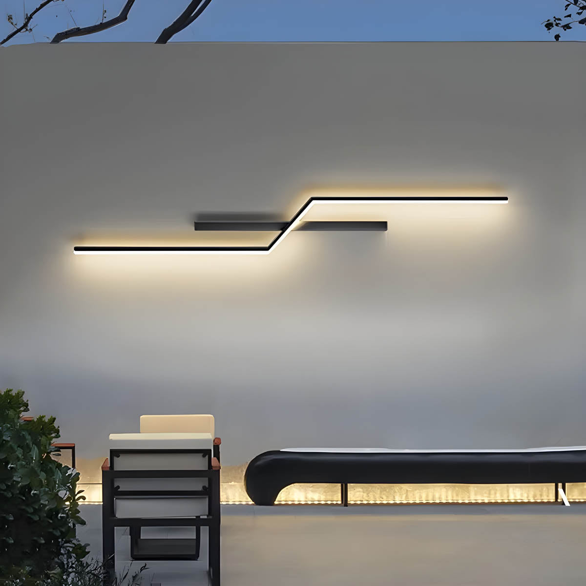 Rosewood Beam Aluminum Outdoor Wall Light — gallery image 11
