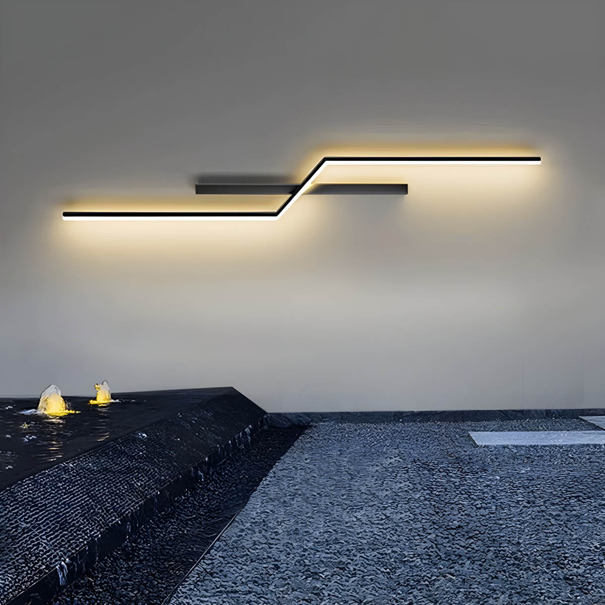 Rosewood Beam Aluminum Outdoor Wall Light — gallery image 9