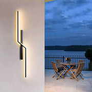 Rosewood Beam Aluminum Outdoor Wall Light — gallery image 6