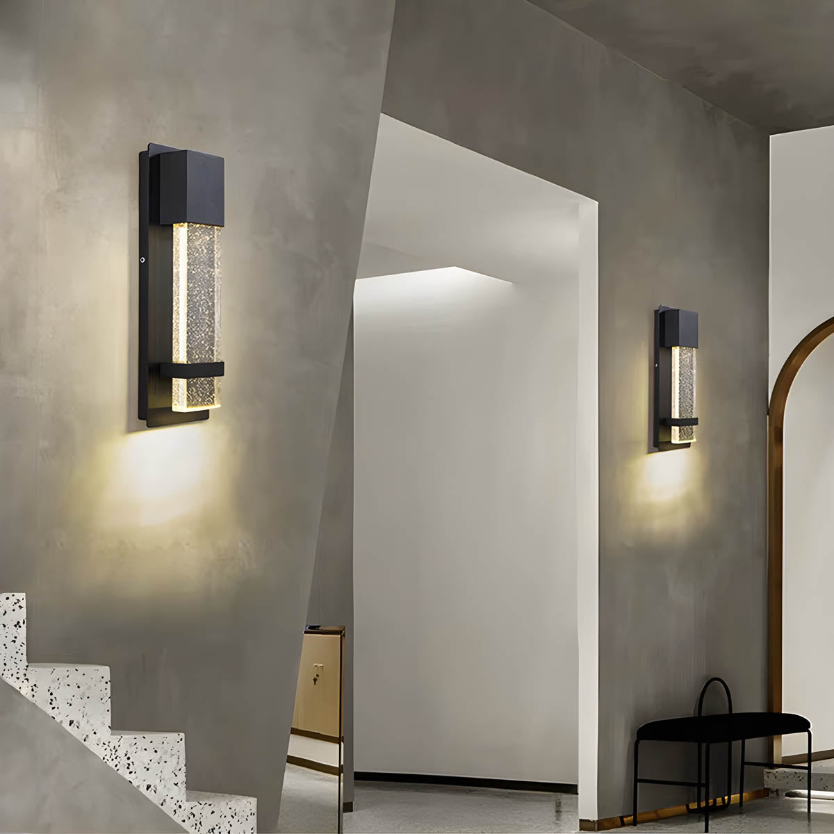 Wickham Beam Crystal Outdoor Wall Light — gallery image 8