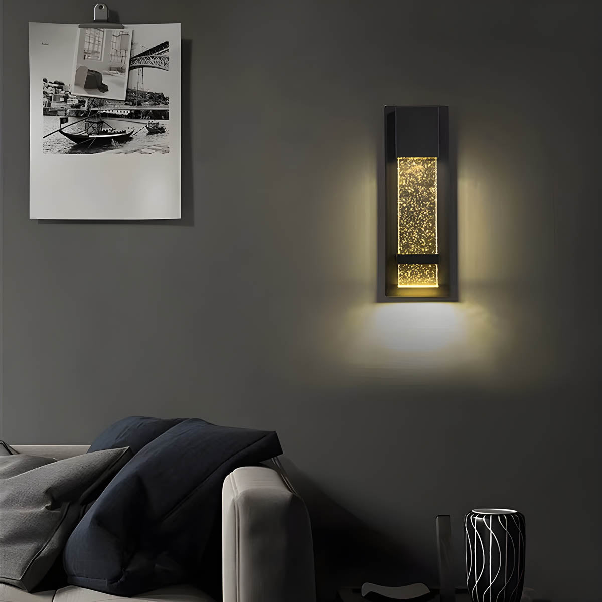 Wickham Beam Crystal Outdoor Wall Light — gallery image 7