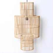 Greenwood Beam Rattan Cluster Chandelier — gallery image 7