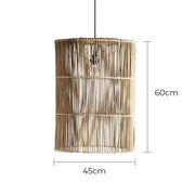 Greenwood Beam Rattan Cluster Chandelier — gallery image 11