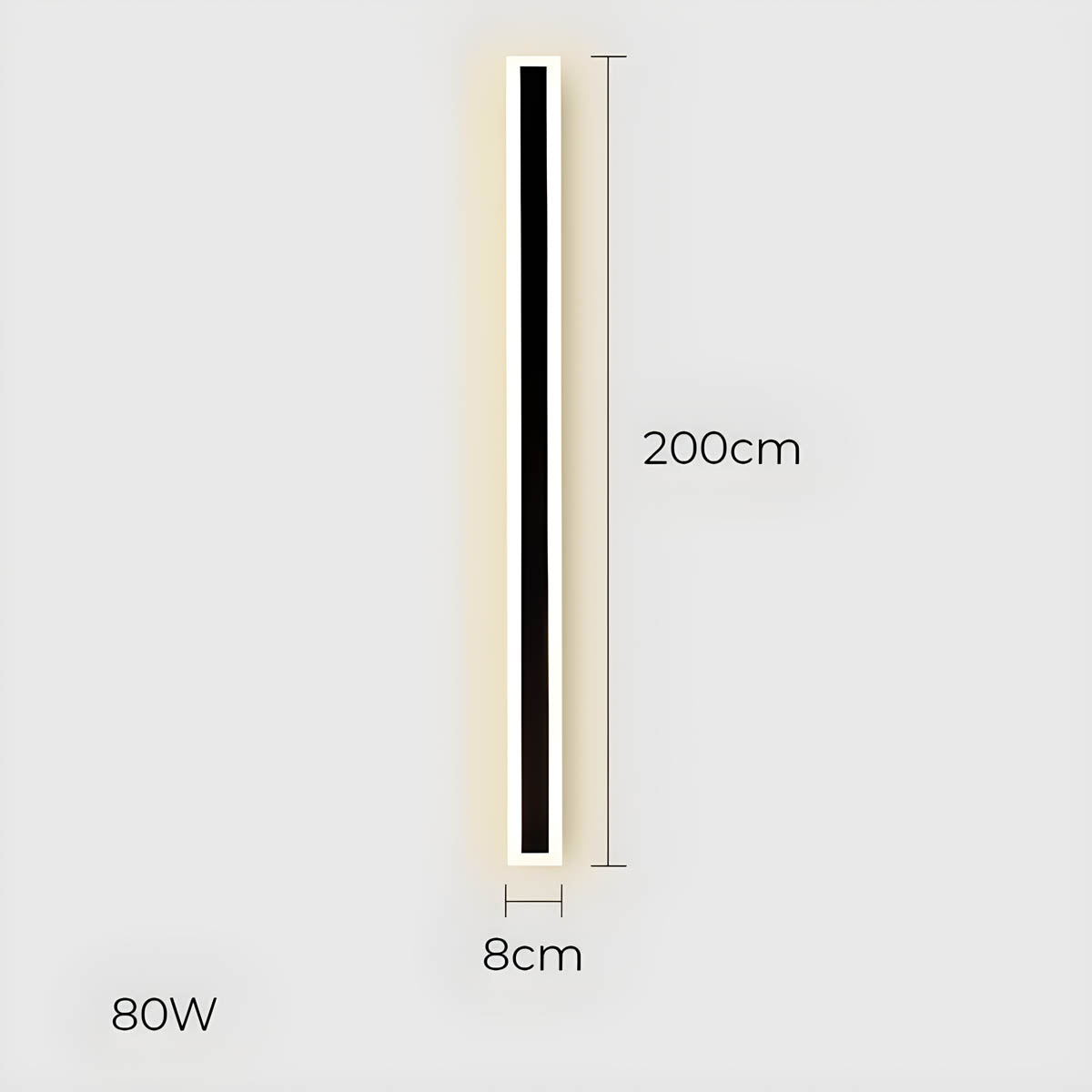 Acorn Beam Acrylic Linear Outdoor Wall Light — gallery image 22