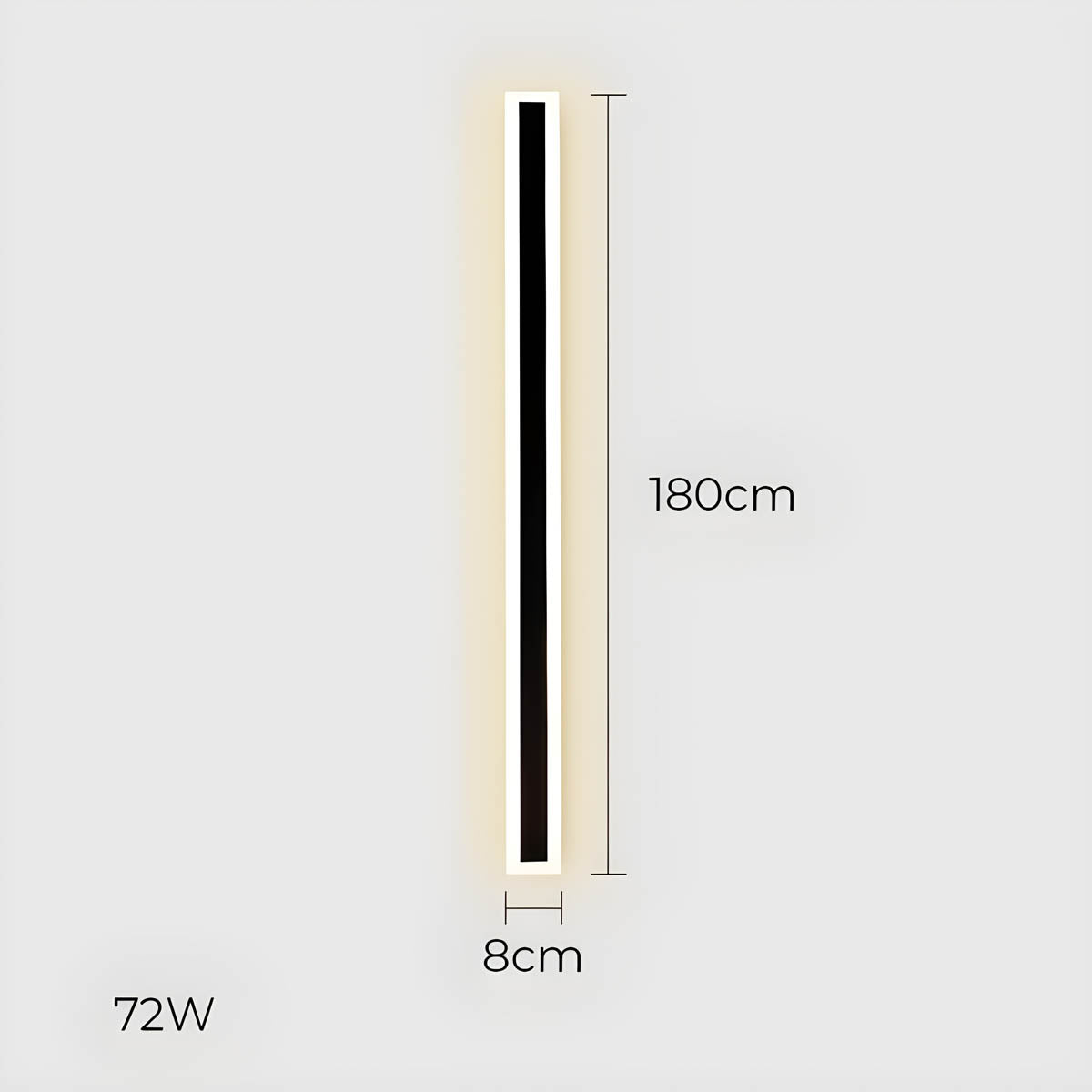 Acorn Beam Acrylic Linear Outdoor Wall Light — gallery image 21