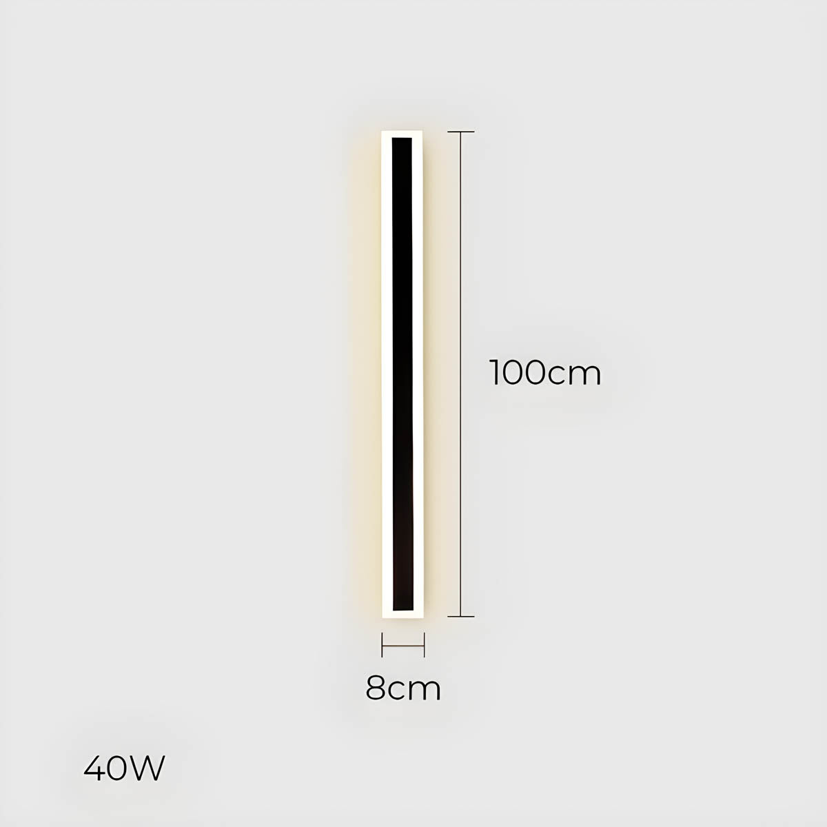 Acorn Beam Acrylic Linear Outdoor Wall Light — gallery image 18