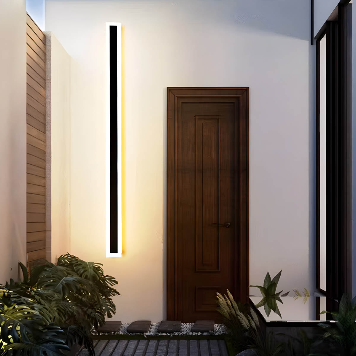 Acorn Beam Acrylic Linear Outdoor Wall Light — gallery image 11