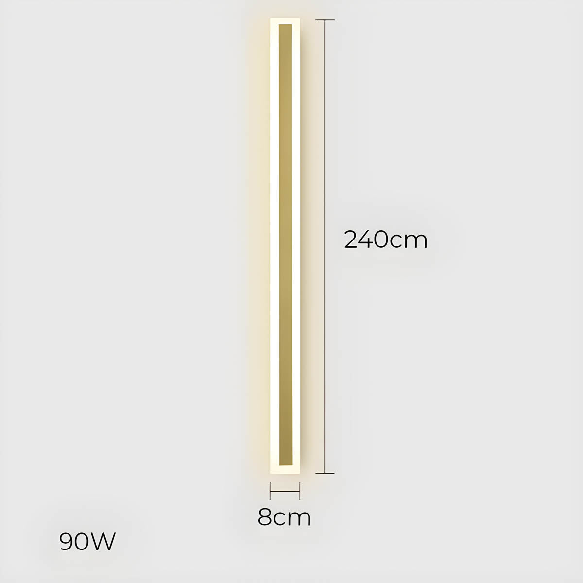 Acorn Beam Acrylic Linear Outdoor Wall Light — gallery image 31
