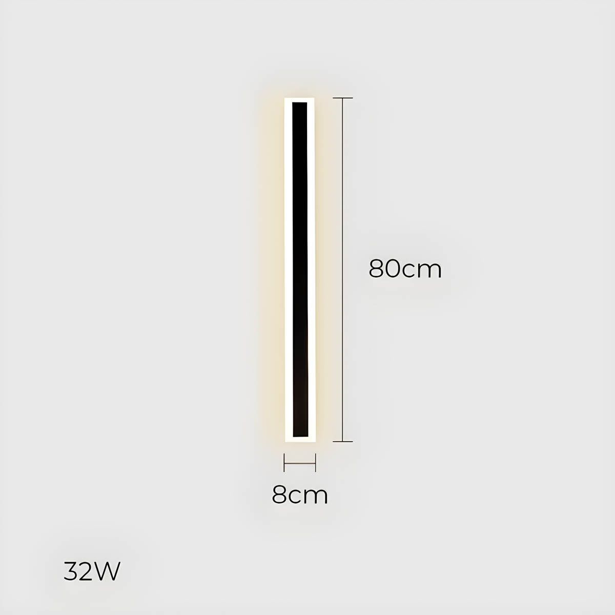 Acorn Beam Acrylic Linear Outdoor Wall Light — gallery image 17