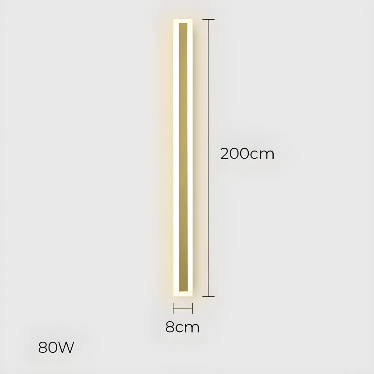 Acorn Beam Acrylic Linear Outdoor Wall Light — gallery image 27
