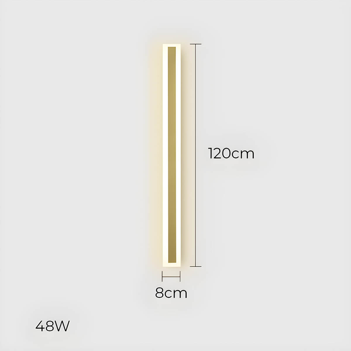Acorn Beam Acrylic Linear Outdoor Wall Light — gallery image 25
