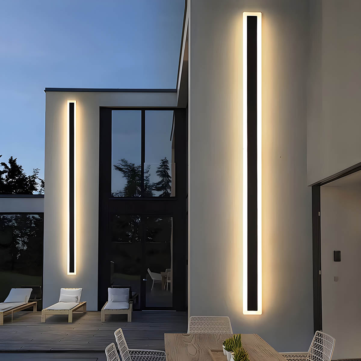 Acorn Beam Acrylic Linear Outdoor Wall Light — gallery image 3