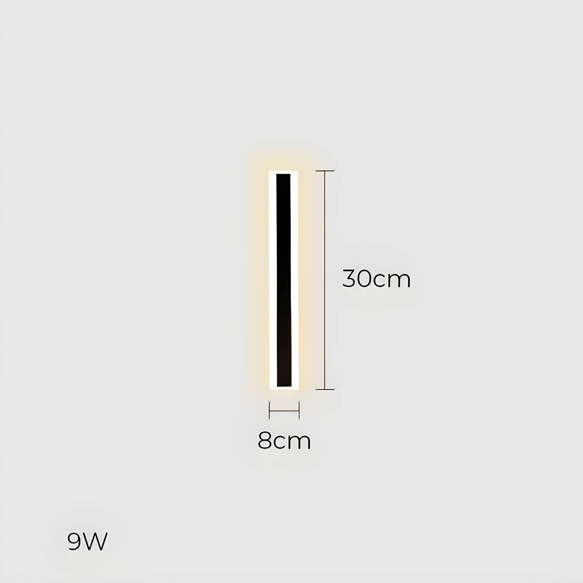 Acorn Beam Acrylic Linear Outdoor Wall Light — gallery image 15