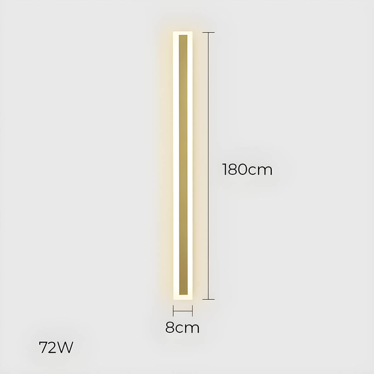 Acorn Beam Acrylic Linear Outdoor Wall Light — gallery image 30