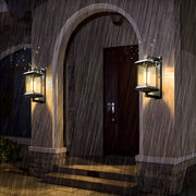 Eversley Beam Glass Ribbed Outdoor Wall Light — gallery image 7