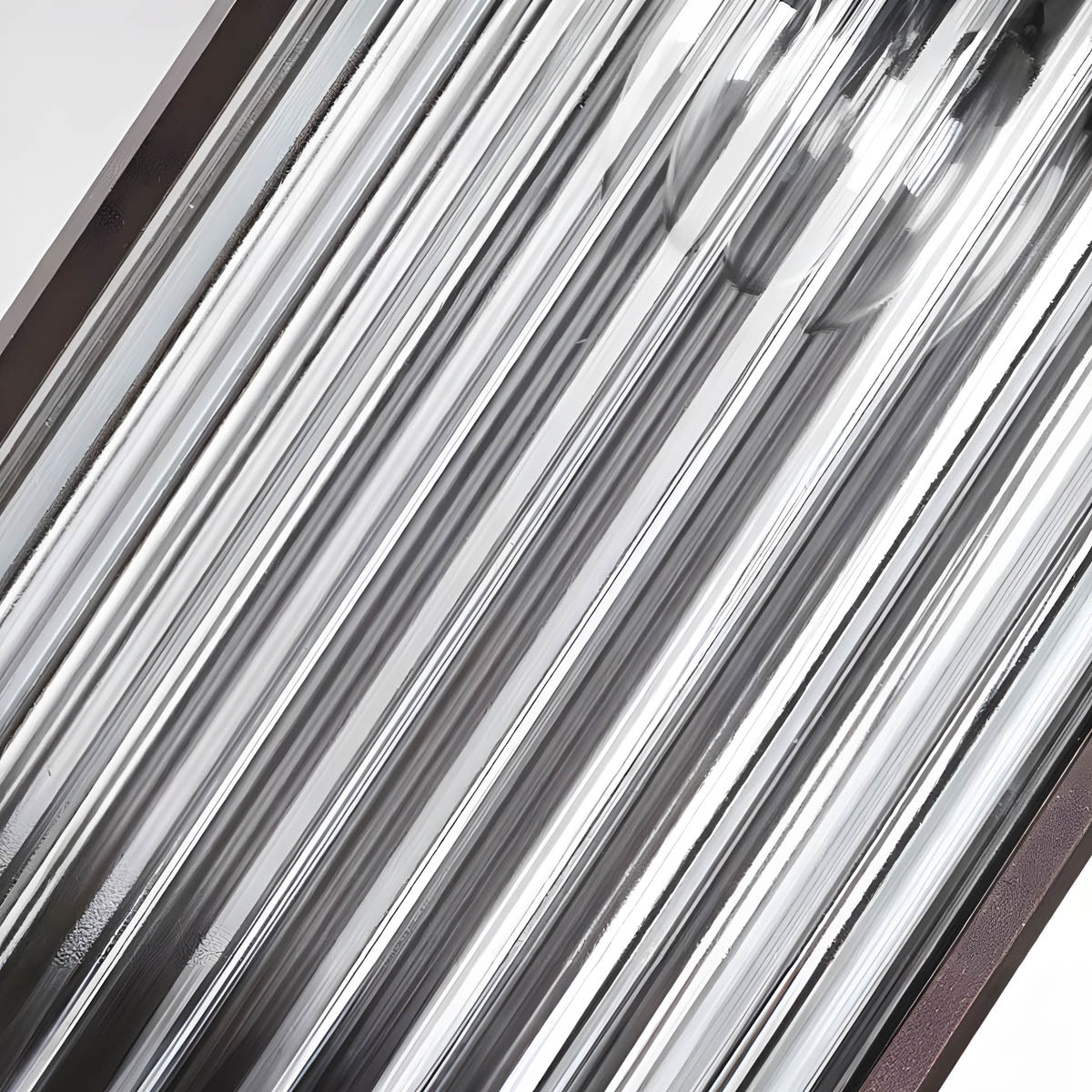 Eversley Beam Glass Ribbed Outdoor Wall Light — gallery image 14