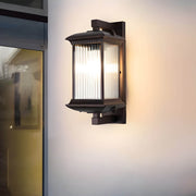 Eversley Beam Glass Ribbed Outdoor Wall Light — gallery image 6
