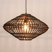 Greystone Beam Rattan Pendant Light — gallery image 4