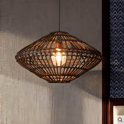 Greystone Beam Rattan Pendant Light — gallery image 7