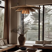 Foxglove Beam Rattan Chandelier — gallery image 10
