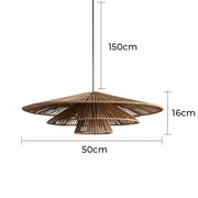 Foxglove Beam Rattan Chandelier — gallery image 13