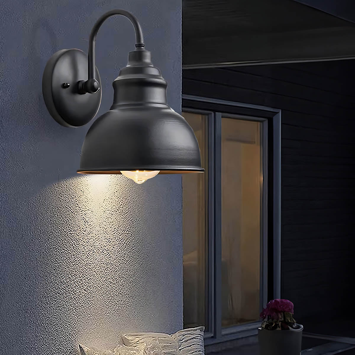 Blackthorn Beam Aluminum Outdoor Wall Light — gallery image 8