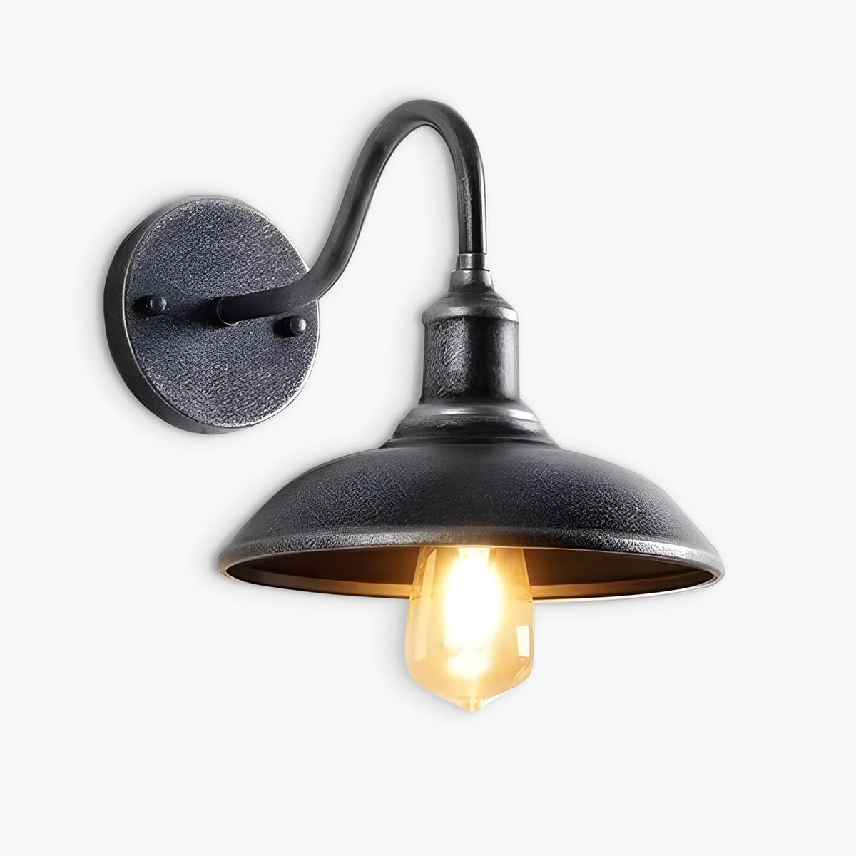 Huckleberry Beam Aluminum Dome Outdoor Wall Light — gallery image 1