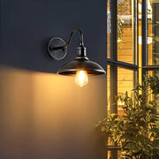 Huckleberry Beam Aluminum Dome Outdoor Wall Light — gallery image 5