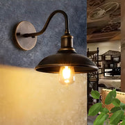 Huckleberry Beam Aluminum Dome Outdoor Wall Light — gallery image 2