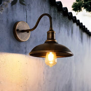Huckleberry Beam Aluminum Dome Outdoor Wall Light — gallery image 4