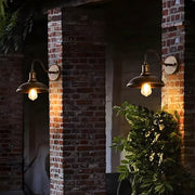 Huckleberry Beam Aluminum Dome Outdoor Wall Light — gallery image 7