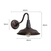 Huckleberry Beam Aluminum Dome Outdoor Wall Light — gallery image 13