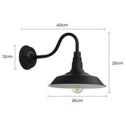 Huckleberry Beam Aluminum Dome Outdoor Wall Light — gallery image 12