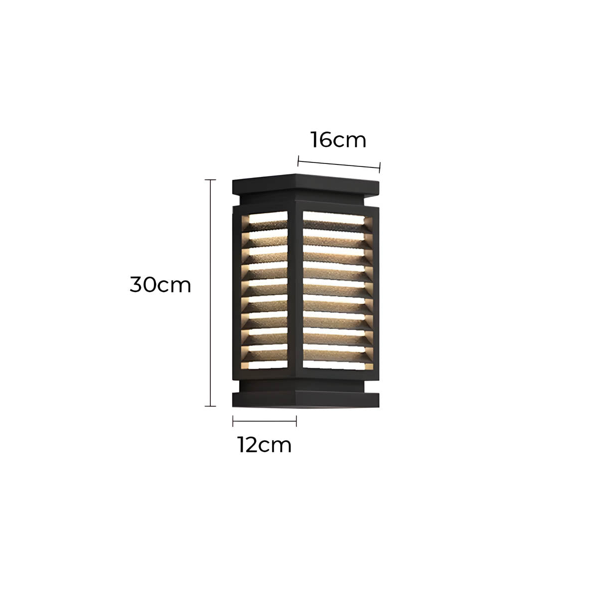 Larchwood Beam Stainless Steel Linear Outdoor Wall Light — gallery image 12
