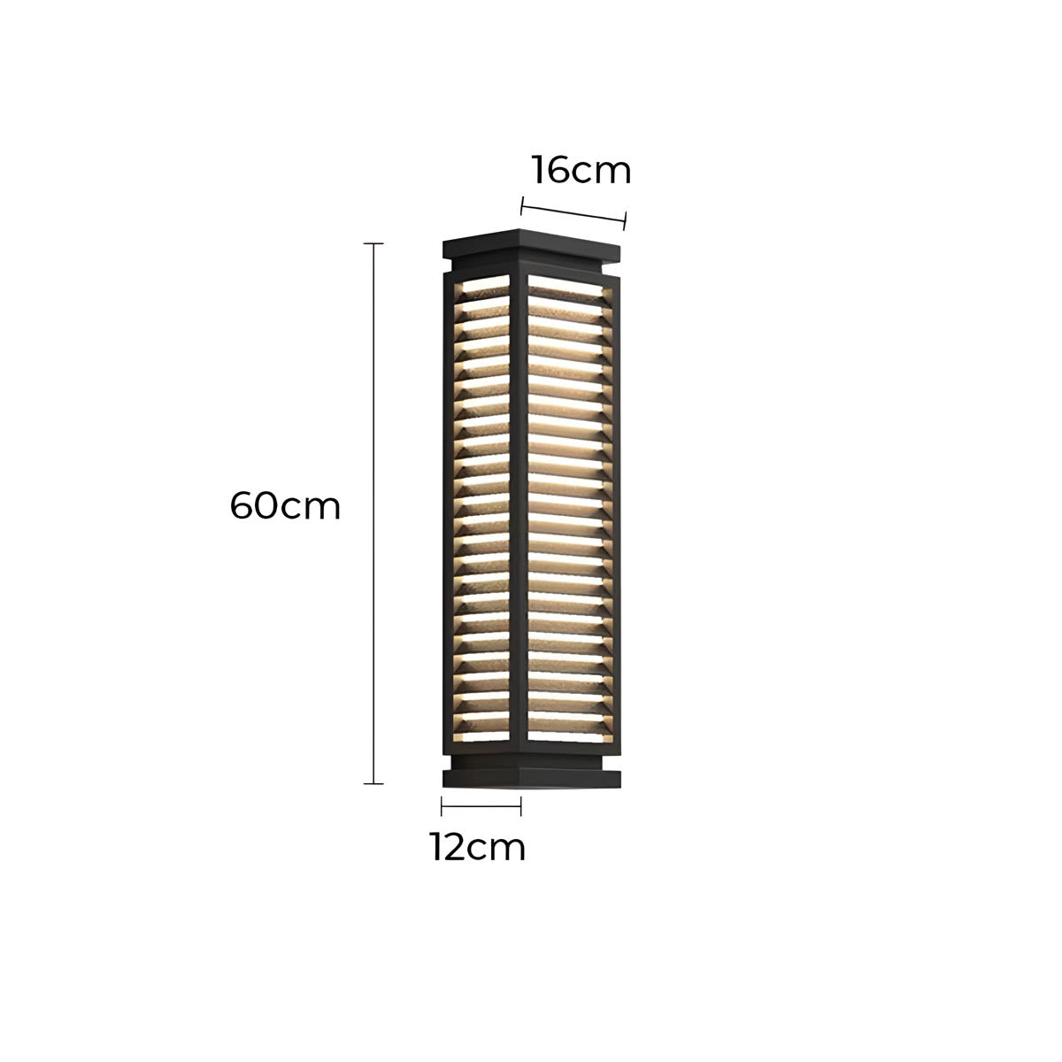Larchwood Beam Stainless Steel Linear Outdoor Wall Light — gallery image 13
