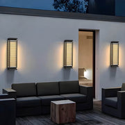 Larchwood Beam Stainless Steel Linear Outdoor Wall Light — gallery image 5
