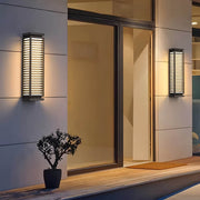 Larchwood Beam Stainless Steel Linear Outdoor Wall Light — gallery image 4