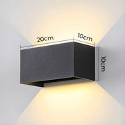 Pemberley Beam Aluminum Outdoor Wall Light — gallery image 16