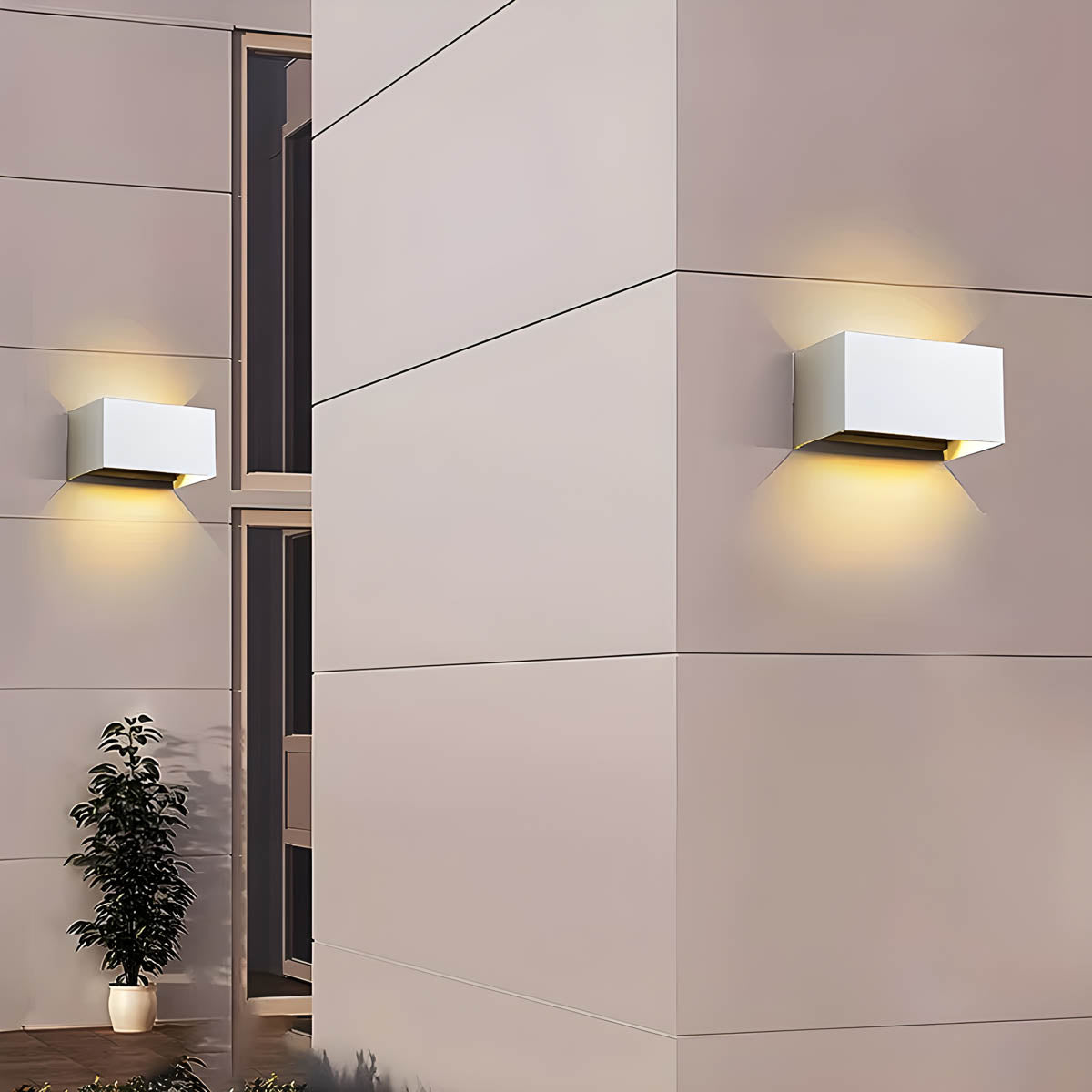 Pemberley Beam Aluminum Outdoor Wall Light — gallery image 11