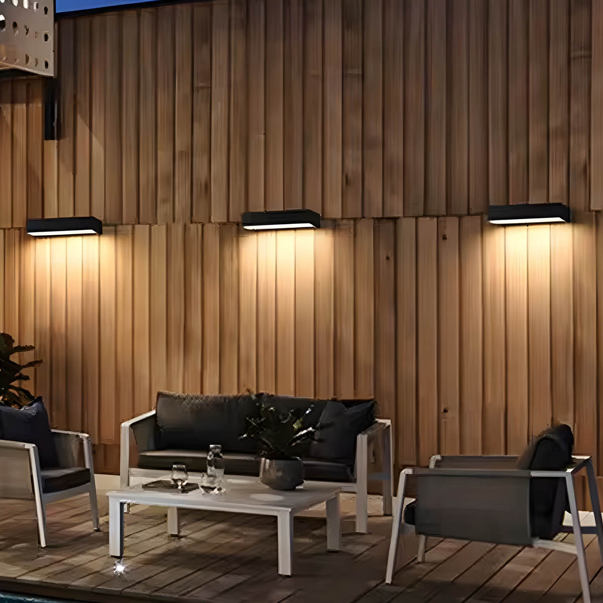Silverwood Beam Glass Outdoor Wall Light — gallery image 2