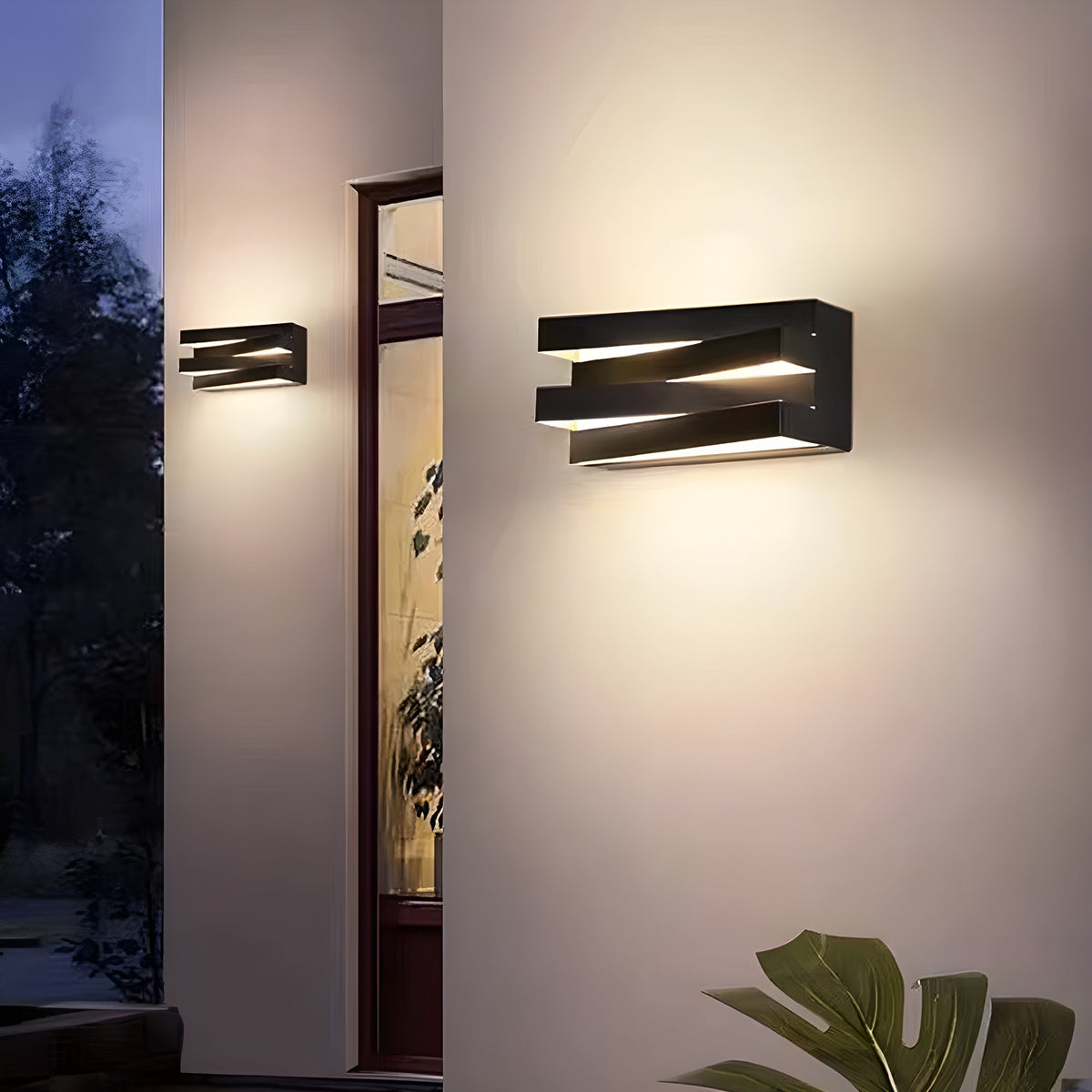 Woodford Beam Glass Outdoor Wall Light — gallery image 6
