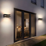 Woodford Beam Glass Outdoor Wall Light — gallery image 8