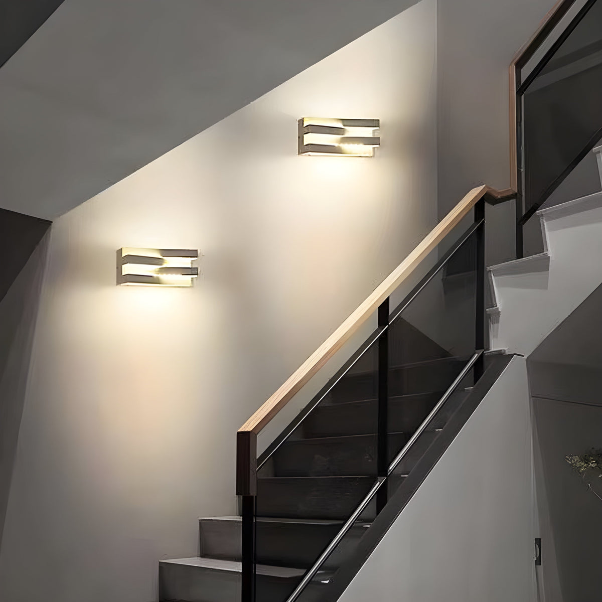 Woodford Beam Glass Outdoor Wall Light — gallery image 5