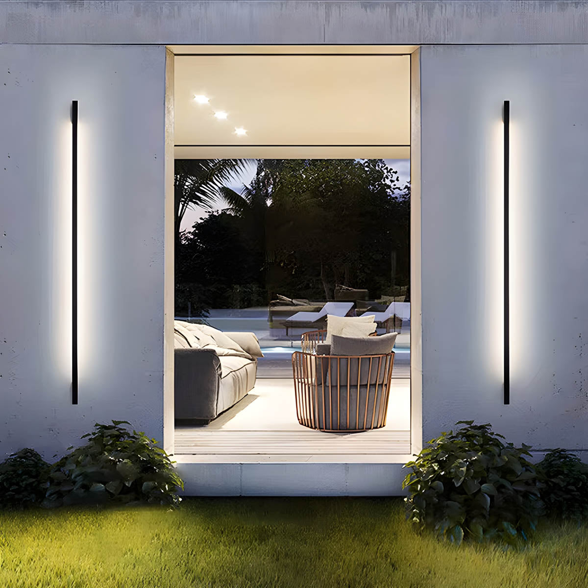 Alder Branch Aluminum Outdoor Wall Light — gallery image 3