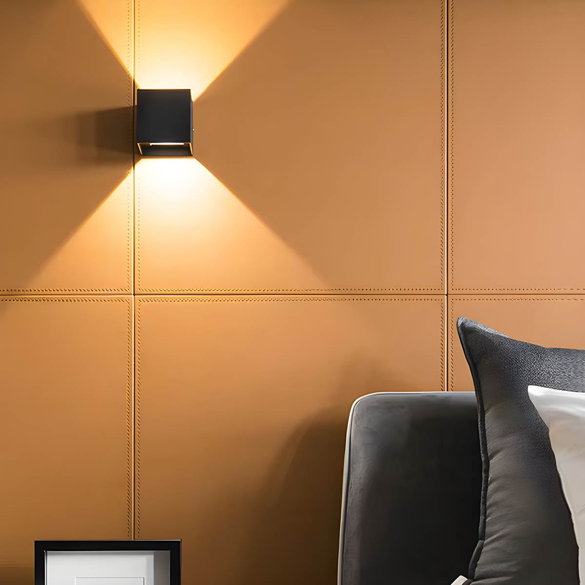 Bracken Branch Stainless Steel Outdoor Wall Light — gallery image 6