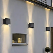 Bracken Branch Stainless Steel Outdoor Wall Light — gallery image 12