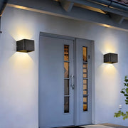 Bracken Branch Stainless Steel Outdoor Wall Light — gallery image 11