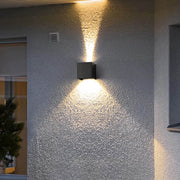 Bracken Branch Stainless Steel Outdoor Wall Light — gallery image 8
